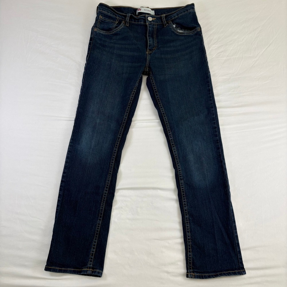 Levi's 511 Slim Jeans Boys 16 REG W28‎ x L28 Dark Wash Denim 5511-D3V